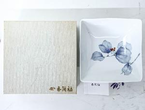 【茶道具】香蘭社　角大鉢　(紙箱入り)